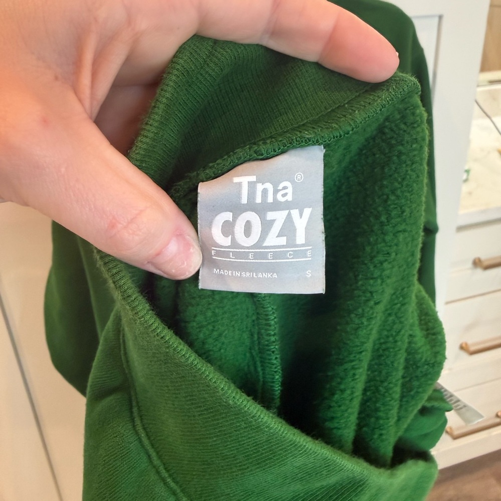 Aritzia Cozy Fleece Jogger Lounge Set Green Size Small - Picture 7 of 7